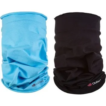 Šála LITTLE ANGEL Set nákrčník multifunkční tenký Outlast® - sv.modrá/černá