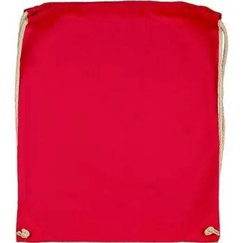 Městský batoh Bavlněný batoh 140 g/m2, 37x48 cm - červený