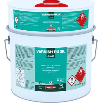 Penetrace ISOMAT VARNISH-PU 2K Dvousložkový polyuretanový ochranný lak, glos/lesk, transparentní, 1 kg