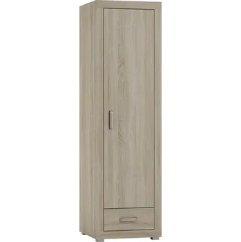 Šatní skříň Skříň šatní jednodvéřová se šatní tyčí dub sonoma BAHAMA S6