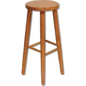 Stolička Drewmax Barová stolička KT241 masiv (Barva dřeva: Olše)