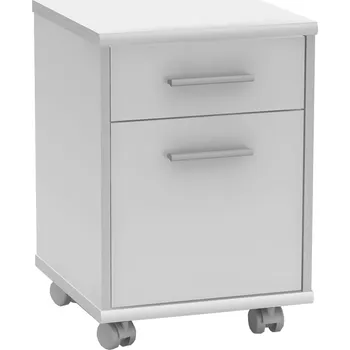 Úložný box Tempo Kondela Kancelářský kontejner, bílá, JOHAN 2 NEW 07