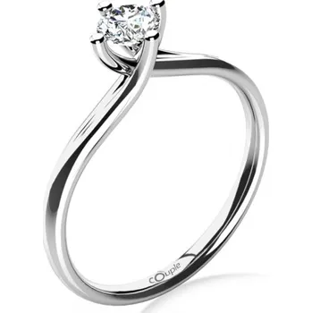 Šperk Couple, Celia – zásnubní prsten z bílého zlata s velkým zirkonem, vel. 53, prům. 16.9 mm, 585-68-1-4114.1B00.0.53.001