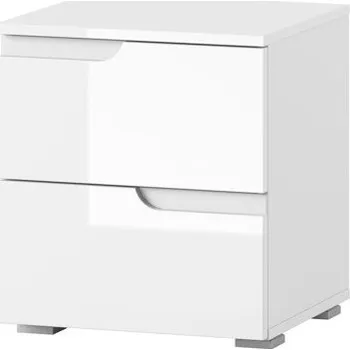 Noční stolek Noční stolek bílý lesk/bílá SELENE 32