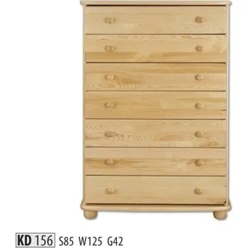 Komoda Drewmax Komoda KD156 masiv (Barva dřeva: Borovice)