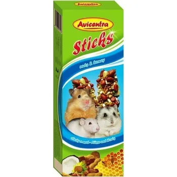 Krmivo pro hlodavce Avicentra tyčinky malý hlodavec - ořech+kokos 2ks