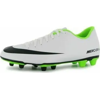 Kopačky Nike - Mercurial Vortex FG Mens Football Boots – White/Blk/Green - 6