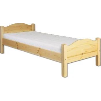 Nábytek Drewmax Dřevěná postel 100x200 LK128 (Barva dřeva: Dub)