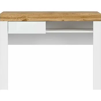 Toaletní stolek Brwcz HOLTEN BIU1S bílá/dub wotan/bílý lesk / 1BAL /