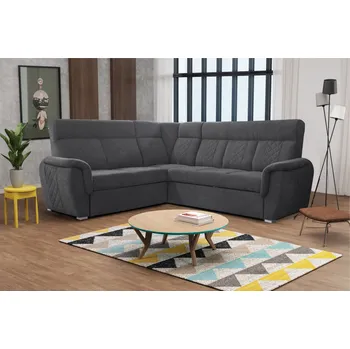 Sedací souprava Rozkládací rohová sedačka BONTON II tmavě šedá