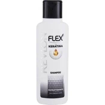 Šampon Revlon Professional Flex Keratin Restructuring šampon s keratinem pro poškozené vlasy 400 ml