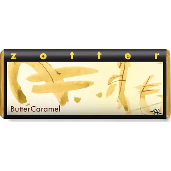 Čokoláda Zotter Bio plněná mléčná čokoláda Máslový karamel, 70 g