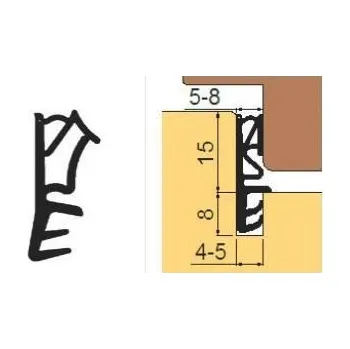 Těsnění do okna a dveří SH 115 TPE Profil s kordem pro výrobu dveří, béžový