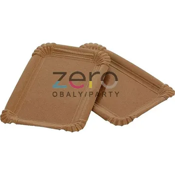 Příslušenství pro gril Tácek papírový 13 x 20 cm (č. 4) - přírodní