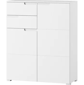 Komoda Komoda dvoudvéřová bílý lesk/bílá SELENE 07