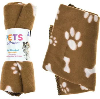 Pelíšek pro kočku PETS Dečka pro domácí zvířata 77x55 cm - Hnědá