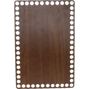 Dno na košík 16 cm x 24 cm ořech