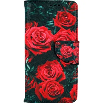 Pouzdro na mobilní telefon Pouzdro iPhone 11 knížkové Červené růžičky (kryt neboli obal na iPhone 11)