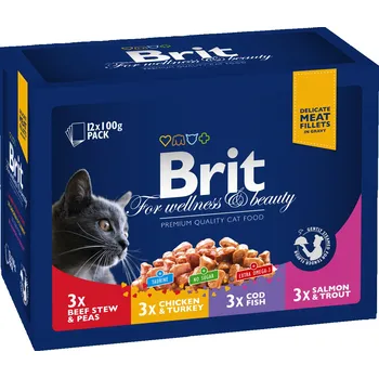 Brit Premium Cat Family Plate 12x 100 g
