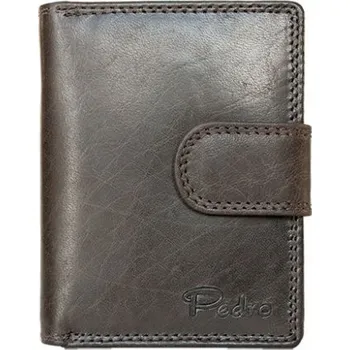 Peněženka Tmavě hnědá menší kožená peněženka Pedro