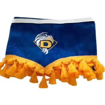 Stínítko do auta Přední záclonka pro DAF, modrá barva a žluté střapce