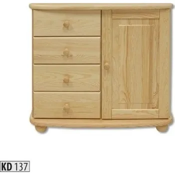 Komoda Drewmax Komoda KD137 masiv (Barva dřeva: Borovice)