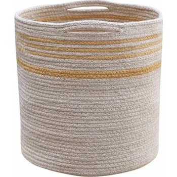 Úložný box Úložný koš Lorena Canals ø 30 žluté pruhy - Reversible