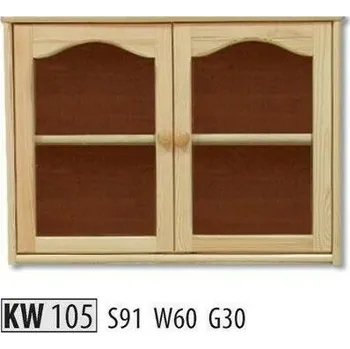 Drewmax Kredenc KW105 masiv (Barva dřeva: Olše)