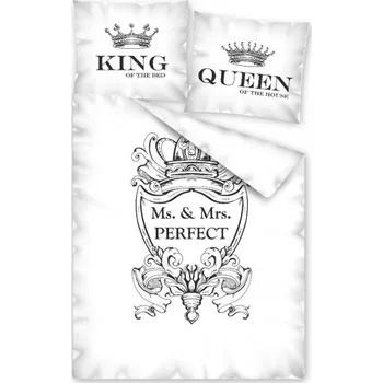 Povlečení Povlečení Ms. and Mrs. PERFECT 140/200, 70/80