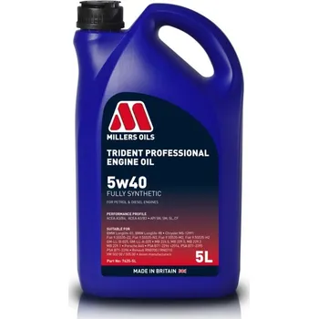 Auto-moto MILLERS OILS Trident Professional 5w40 76255 plně syntetický, 5 l