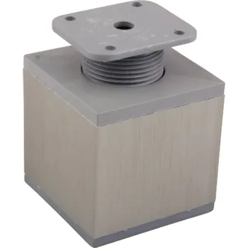 Strong Nábytková nožka čtvercová s rektifikací 60 x 100 nerez