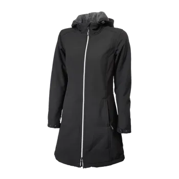 Dámská mikina Lambeste Bunda dámská softshell dlouhá s kapucí zateplená Velikost: L