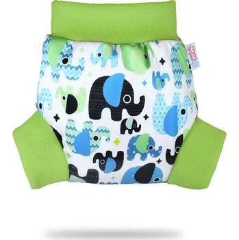 Plenkové kalhoty Petit Lulu s.r.o. Sloníci (tyrkys) - pull-up svrchní kalhotky - XL