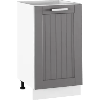 Kuchyňská skříňka Tempo Kondela Spodní skříňka, tmavě šedá/bílá, JULIA TYP 54