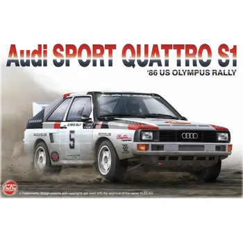Plastikový model NuNu Beemax 1/24 Audi Sport Quattro S1 '86 US OLYMPUS RALLY (New TOOL )