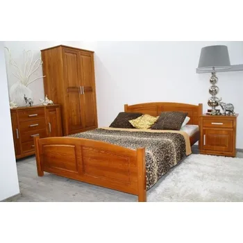 Postel Maxi-Drew Postel z masivu Zyta 180x200 cm borovice + rošt (Barva dřeva: Olše)