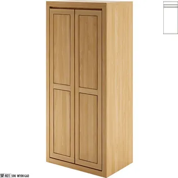 Drewmax Šatní skříň SF401 masiv buk (Barva dřeva: Buk bělený)