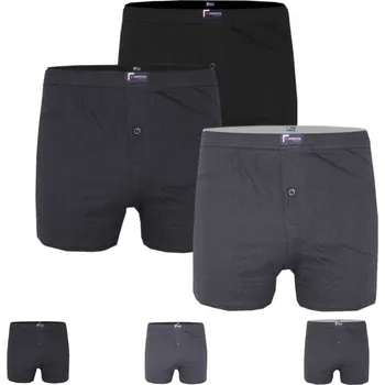 Pánské spodní prádlo Lodan Pánské bavlněné žerzejové boxerky - Fannifen ( 3 ks v balení ) Barva: Mix barva, Velikost: XL