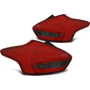 Zadní světlomet TUNING-TEC Zadní světla Ford Focus III 15-18 hatchback - červené/kouřové LED