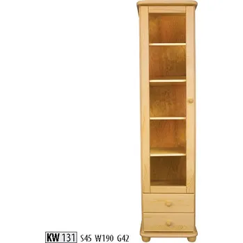 Nábytek Drewmax Knihovna KW131 masiv (Barva dřeva: Ořech)