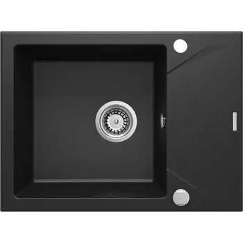 Granitový dřez Granitový dřez Deante EVORA ZQJ G11A černá metalická
