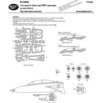 Plastikový model 1/48 Mask F-14A Tomcat VF-41 Black EXPERT (GWH)