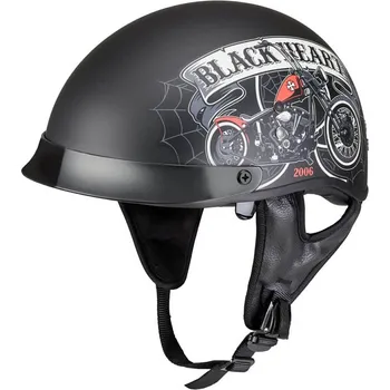 Helma na motorku Moto přilba W-TEC Black Heart Rednut Barva Skulls/Matt Black, Velikost XXL (63-64)