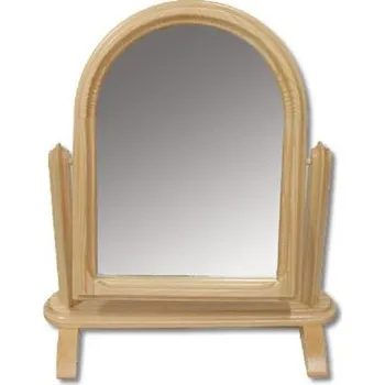 Zrcadlo Drewmax Dřevěné výklopné zrcadlo LT104 (Barva dřeva: Borovice)