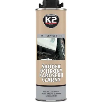 K2 ANTI-GRAVEL - Ochranný nástřik černý přelakovatelný, 1L