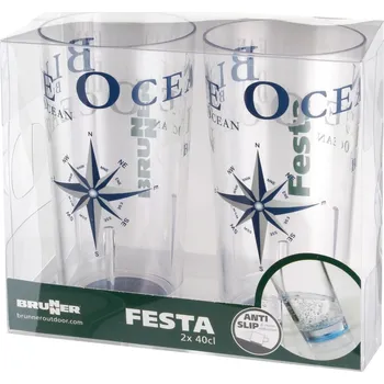 Sklenice BRUNNER Blue Ocean 400 ml 2 ks