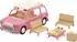 Doplněk k figurce Sylvanian Families Rodinné auto Van růžové