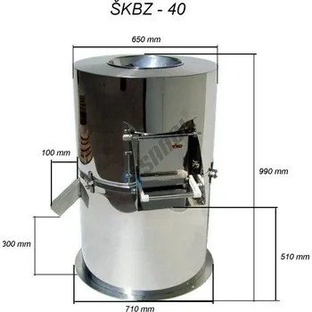 Kuchyňská škrabka VARES ŠKBZ 40N Škrabka brambor 400kg/hod