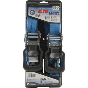 Autodoplněk Compass Popruh s ráčnou a háky 2ks 400daN 32mm x 4,90m TÜV