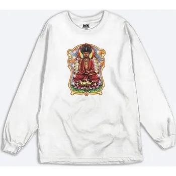 DGK triko - Buddha L/S Tee White (MULTI) velikost: S